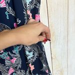 Banana Republic  Blue Pink Floral Midi Flowy Dress Size 12 Photo 4