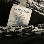 Lands' End Bikini Bottom Stretch Brief Black White Size 12 Photo 3