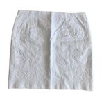 Talbots  Petite White Cotton Embroidered Pencil Skirt Size 8P Career Photo 6