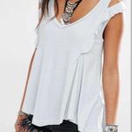 Free People  Bondi Waffle Knit Tank Top Seafoam Green Size Small Oversized Photo 4