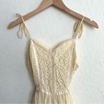 Vintage Boho Fairytale Prairie Ruffle Lace Sweetheart Neckline Maxi Dress White Photo 5