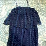 House of Harlow Pure Silk Navy Blue Mini Dress‎ with Spaghetti Straps Size Small Photo 0
