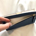 Kate Spade NWT  New York Stacy Leather Bifold Indigo Blue Wallet OS Photo 3