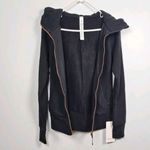 Lululemon  Scuba Full-Zip Hoodie - Black / Rose Gold - Women's Size 8 - LW3JGYS Photo 3