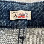 Faherty  Women's Stretch Terry Patch Pocket Flare Jeans in a dark blue wash 28 Photo 7