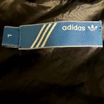 Adidas  Full Zip Windbreaker Track Jacket Y2K Gold Buttons Pocket Striped Black L Photo 1