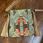 Big Buddha Beaded Bag Orange Embroidery Photo 1