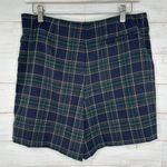 Cali 1850 NWT Womens Plaid Skort in Navy Blue and Hunter Green Size Large Photo 2