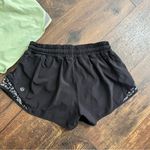 Lululemon Lot of 2  Hotty hot shorts size 4 Green and Black Photo 1