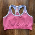 Gymshark Pink and Light Blue Sports Bra Photo 0