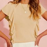 Short sleeve sweater Yellow Size L Photo 1