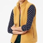 J.Crew Factory Teddy Bear Fleece Vest-Size XS-Full Zip-Pockets-Lined-Preppy-NEW Photo 0