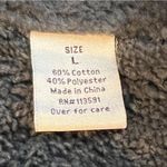 Seven Apparel Black Large Thick Fleece Lined Jacket Long Sleeves Hooded Pockets Photo 9