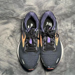 Brooks Adrenaline GTS 22 Size 7 Supportive Running Shoe Black/Purple/Coral Photo 4