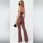 Edikted Luna Faux Leather Flare Jeans Photo 1