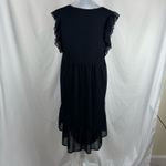 Kaari Blue  Sheer Black Ruffled Dress NWT Size XL Photo 4