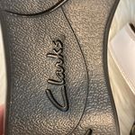 Clarks Collection Women's White Sandals size 9 brand new adjustable stripes Photo 5