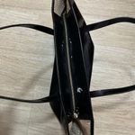 Kate Spade  New York Women's Black Patent Leather Heart Medium Tote Bag Zip Photo 5