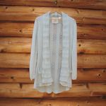 Anthropologie  Angels of The North Open Front Crochet Knit Cardigan Sweater Photo 2