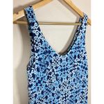 J. McLaughlin  Maxi Dress Catalina Cloth Blue Geometric Print Stretch S Coastal Photo 3