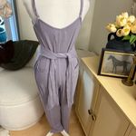 ANTHROPOLOGIE SATURDAY SUNDAY Thorpe lavender tie waist jumpsuit slouch Size S Purple Photo 5