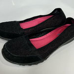 Skechers  black lace slip on shoes flats casual women’s size 9.5 business casual Photo 0
