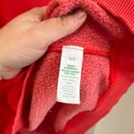 Aerie Getaway Sweatshirt Oversized Bright Red Coral Longline Comfy XL Photo 3
