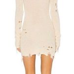 Lovers + Friends Turtleneck Distressed Sweater Dress Photo 1
