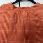 A New Day Women's Rust Print Long Sleeve Popover Shirt - Size XS - NWT Photo 6