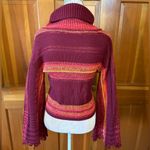Free People Close To Me Pullover Turtleneck Sweater. Red Photo 10