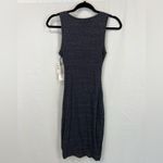 Treasure & Bond  Ruched Side Tank Dress in Navy Night Heather Photo 4