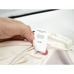 We Wore What Solid Off White Danielle Belted Underwire One Piece Swimsuit M NWT Photo 3