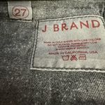 J Brand Jeans Women's W-27, Inseam-32 Black Denim Flare 5 Pockets Cotton/Lycra Photo 5