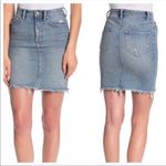 All Saints Kim Raw Hem Distressed Denim Jean Mini Skirt Photo 1