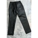 Bagatelle Women’s Vintage Black Leather Straight Leg Pants 10 Photo 7