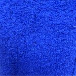 Vintage Lisa International Royal Blue xl vest 100% boiled wool full zip up FLAWS Photo 12