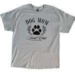Gildan Dog Mom Social Club X-Large Women’s Ice Gray T-Shirt Short Sleeve Photo 1