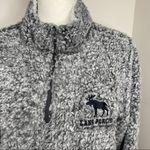 MV Sport  ‎ Sherpa Women's Long Sleeve Quarter Zip Gray Sweater Jacket Size Large Photo 3