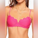 Ramy Brook Leyla Scalloped Underwire Bikini Top, Size Medium, $118 Photo 1