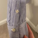 A New Day Striped Button Down with Flower Shirt Photo 3