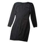 Vintage 90s Reggio Wrap Sparkly Long Sleeve Mini Dress Size 10 Black Photo 3