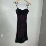 City Triangles Vintage  Prom Dress Maxi Gown M Pink Black Fairy Goth Mesh 90s Y2K Photo 1