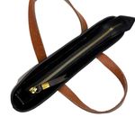 Madewell  The Zip Top Small Transport Tote Bag Black Brown Leather Photo 6