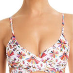 New. Verdelimon floral/bird wrap bikini top. Large. Retails $198 Red Photo 0