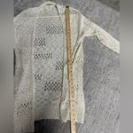 Grecerelle Cream Open Knit Lightweight Boho Cardigan Orange Size M Photo 4