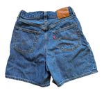 Levi's Levi’s Ribcage Pleated Denim Jean Shorts 26 High Waist Rise Minimalist Retro 90s Photo 1