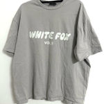 White Fox Boutique  Light Gray Short Sleeve Tee Medium Large Photo 0
