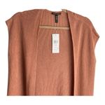 Eileen Fisher linen blend knit sleeveless duster vest cardigan XS Terracotta Photo 6