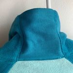 Columbia  Two Tone Blue Quarter Zip Long Sleeve Fleece Pullover Photo 5