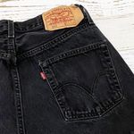 Levi's 501 Black Denim Cutoff Shorts Waist 32 Photo 5